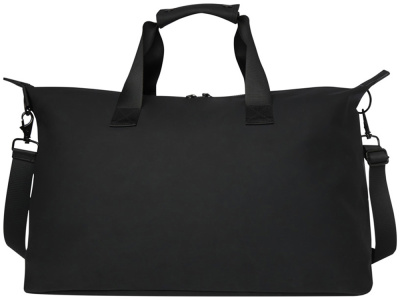 Спортивная сумка для ноутбука с диагональю экрана 15,6 дюйма Turner, изготовленная из переработанных материалов согласно стандарту GRS - сплошной черный