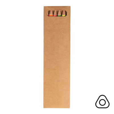 Цветные карандаши NEON, 6 цветов, дерево, картон