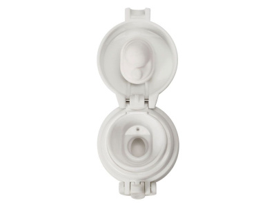 Вакуумная герметичная термокружка Inter, белый, нерж. сталь