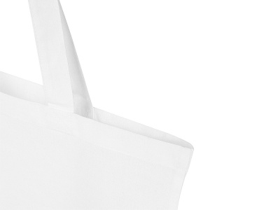 Мадрас Блэнд эко-сумка из переработанного хлопка GRS плотностью 140 г/м² объемом 7 л - Белый