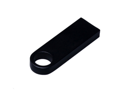 USB 3.0-флешка на 128 Гб с мини чипом и круглым отверстием, черный , размер 128ГБ