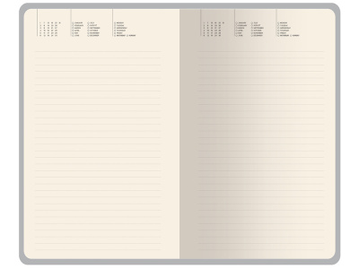 Ежедневник недатированный А5 Zefir с нашивкой, сиреневый