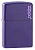 Зажигалка ZIPPO Classic с покрытием Purple Matte, латунь/сталь, фиолетовая, матовая, 38x13x57 мм