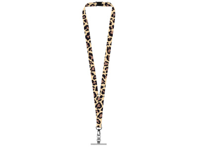 Ланъярд 2 см под сублимацию с трендовым карабином, замком обрыва и металлическим держателем для телефона, черный