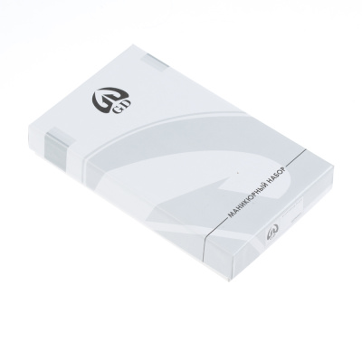 Маникюрный набор GD, 7 пр. Футляр: искусственная кожа, цвет терракотовый