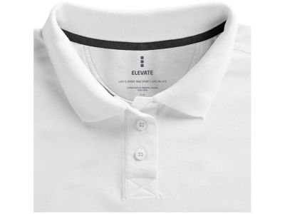 Calgary женская футболка-поло с коротким рукавом, белый , размер S