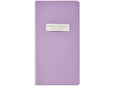 Еженедельник недатированный А6 Zefirс нашивкой, сиреневый