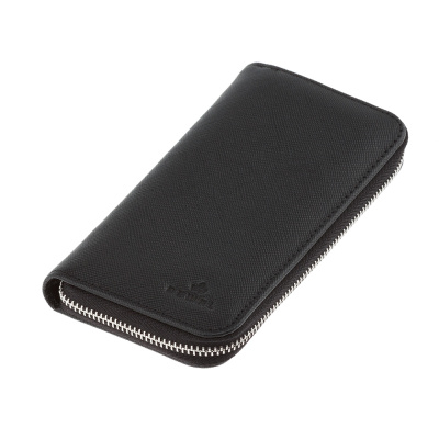 Маникюрный набор DEWAL, 5пр. Футляр: натуральная кожа, цвет черный