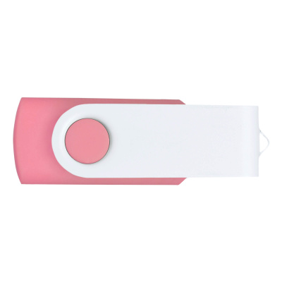 Флешка TWIST WHITE COLOR Розовая с белым 4015.10.07.4ГБ