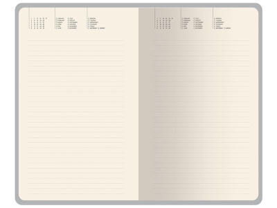 Ежедневник недатированный А5 Morandi. Пыльная роза с нашивкой, пыльно-розовый