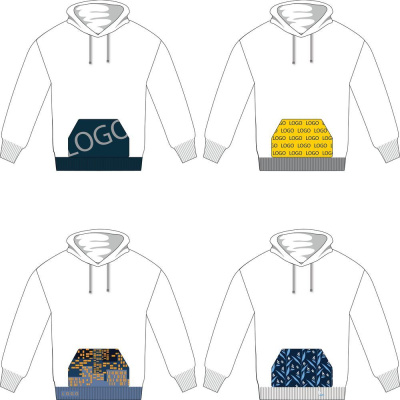 Вязаный карман-кенгуру на заказ Paosy