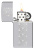 Зажигалка ZIPPO Slim® Honeycomb Design с покрытием High Polish Chrome, латунь/сталь, серебристая, 29x10x60 мм