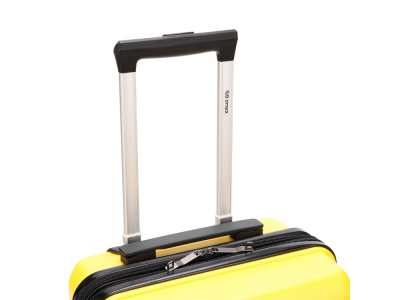 Чемодан TORBER В Отпуск, жёлтый, полипропилен, 33 х 22 х 53 см, 35 л , размер S