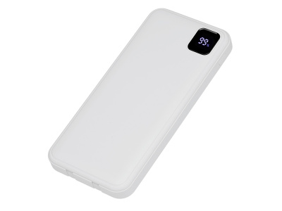 Внешний аккумулятор со встроенными кабелями Фрэйм, 10000мач, белый