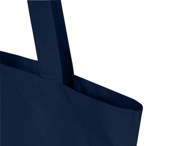 Мадрас Блэнд эко-сумка из переработанного хлопка GRS плотностью 140 г/м² объемом 7 л - Темно-синий