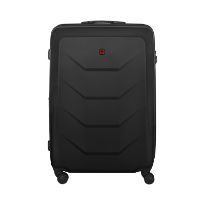 Чемодан WENGER Prymo, чёрный, большой, 52х76х30 см, 93 л, ABS+PC