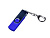 USB-флешка на 64 ГБ поворотный механизм, c двумя дополнительными разъемами MicroUSB и TypeC, синий , размер 64Gb