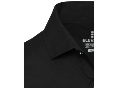 Carnelian мужская рубашка из поплина - сплошной черный , размер S