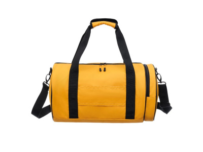 Сумка спортивная TORBER РИТМ, желтая, полиэстер 900D с PU покрытием, 45 х 25 х 25 см