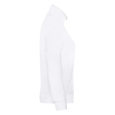 Толстовка "Lady-Fit Sweat Jacket", белый_XS, 75% х/б, 25% п/э, 280 г/м2