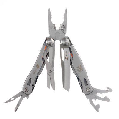 Мультитул Stinger, 106 мм, 15 функций, сталь/АБС-пластик, оранжевый, в комплекте нейлоновый чехол