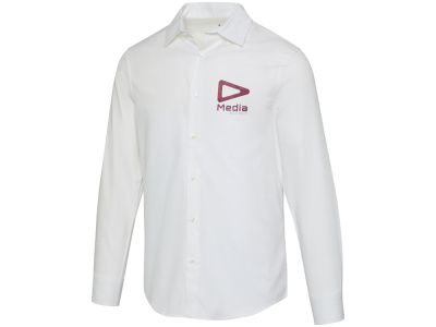 Citrine мужская рубашка из твила - Белый , размер 2XL