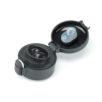 Термокружка Stinger, 0,35 л, сталь/пластик, чёрный глянцевый, 8,4 x 7 x 21,2 см