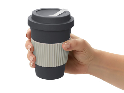 Термокружка Muffin из натуральных волокон, темно-серый