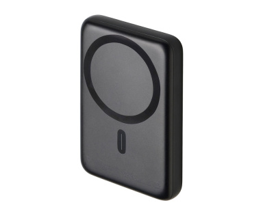 Магнитный внешний беспроводной аккумулятор Polarix, QC/PD, 10000 мАч, черный