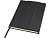 Блокнот Alejandra формата А5 с твердой обложкой из переработанной кожи - сплошной черный