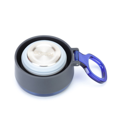 Термокружка Stinger, 0,42 л, сталь/пластик, синий глянцевый, 7,5 х 6,9 х 22,2 см