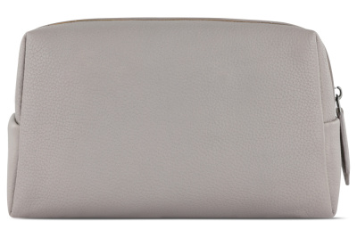 Косметичка BUGATTI БЕЛЛА | BELLA, бежевая, воловья кожа/полиэстер, 19х8,5х11 см