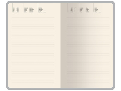 Ежедневник недатированный А5 Verde с нашивкой, зеленый