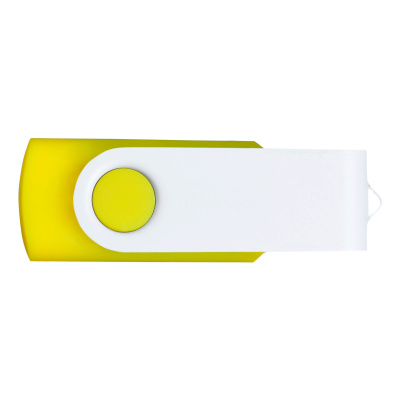 Флешка TWIST WHITE COLOR Желтая с белым 4015.04.07.16ГБ