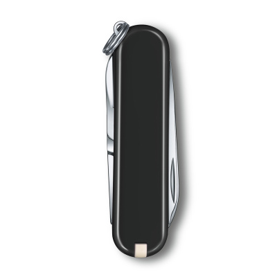 Нож-брелок VICTORINOX Classic SD Colors "Dark Illusion", 58 мм, 7 функций, чёрный