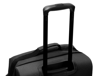 Сумка на колесах TORBER РИТМ, чёрный, полиэстер 900D с PU покрытием, 60 х 38 х 25,5 см, 57 л , размер M