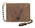 Бумажник KLONDIKE «Harry Deer», натуральная кожа в светло-коричневом цвете, 13 х 10 х 3 см