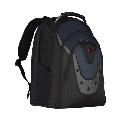 Рюкзак WENGER Ibex 17", черный/синий, полиэстер/ПВХ, 37 x 26 x 47 см, 23 л