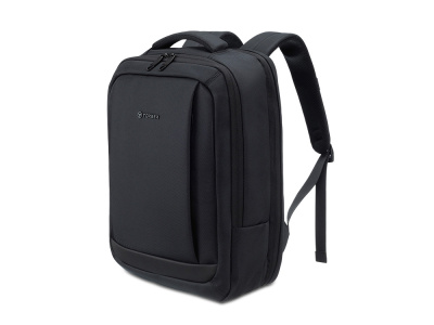 Рюкзак TORBER ВОЯЖ c отделением для ноутбука 17'', черный, полиэстер 900D, 31х17х44 см, 18 л