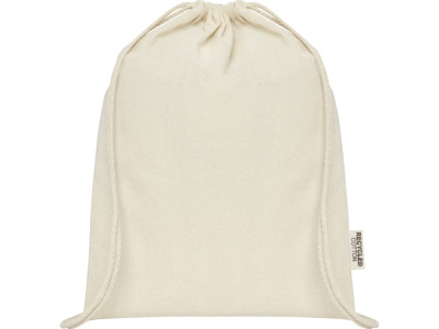 Oregon сумка-кисет из переработанного хлопка, сертифицированного согласно GRS, плотностью 140 г/м² - Натуральный