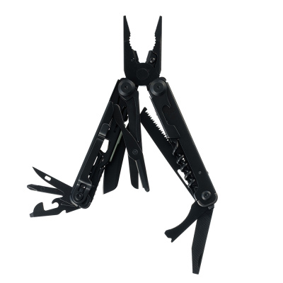 Мультитул Stinger, 113 х 19 мм, 19 функций, сталь, черный, в картонной коробке, в комплекте нейлоновый чехол