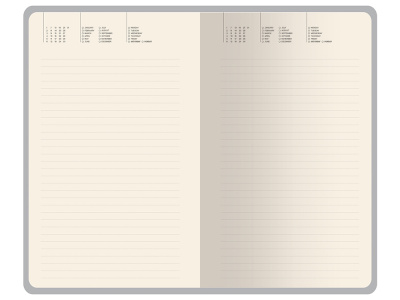 Ежедневник недатированный А5 Total beige с нашивкой, бежевый