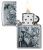 Зажигалка ZIPPO Mystical Beings Design с покрытием Brushed Chrome, латунь/сталь, серебристая, 38x13x57 мм