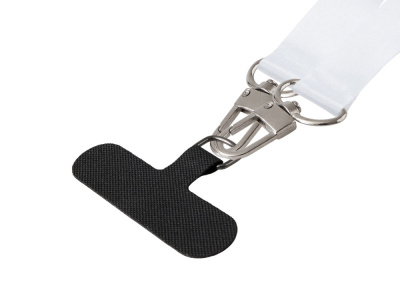 Ланъярд 2,5 см под сублимацию с 2-мя трендовыми карабинами и узким держателем для телефона из ПЭ