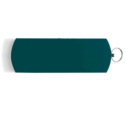 Флешка ELEGANCE COLOR Белая с зеленым 4026.07.02.16ГБ3.0