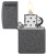 Зажигалка ZIPPO Logo с покрытием Iron Stone™, латунь/сталь, серая, матовая, 38x13x57 мм