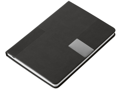 Подарочный набор Tesla с блокнотом А5, ручкой и пауэрбенком на 10 000 mAh, черный