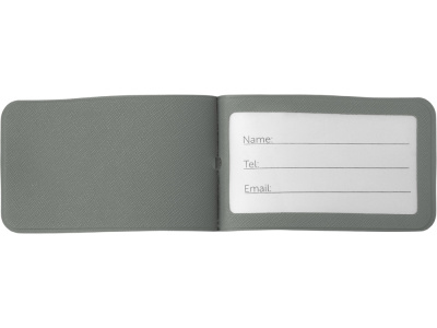 Багажная бирка Favor на силиконовой петле, серый