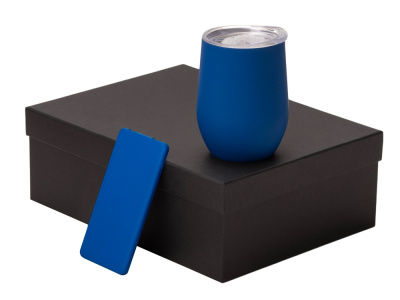 Подарочный набор с термокружкой и повербанком С1, 5000 mAh, синий , размер 5000 mAh