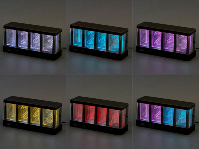 Часы с беспроводной зарядкой Cyber, 10 Вт